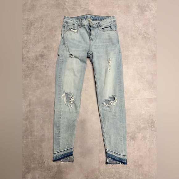 Zara denim pants, light blue - Picture 1 of 4